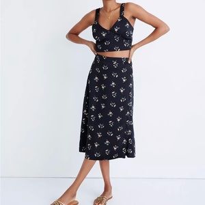 Madewell Side-Button Midi Skirt